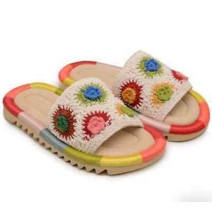 100% NEW Farm Rio crochet slide